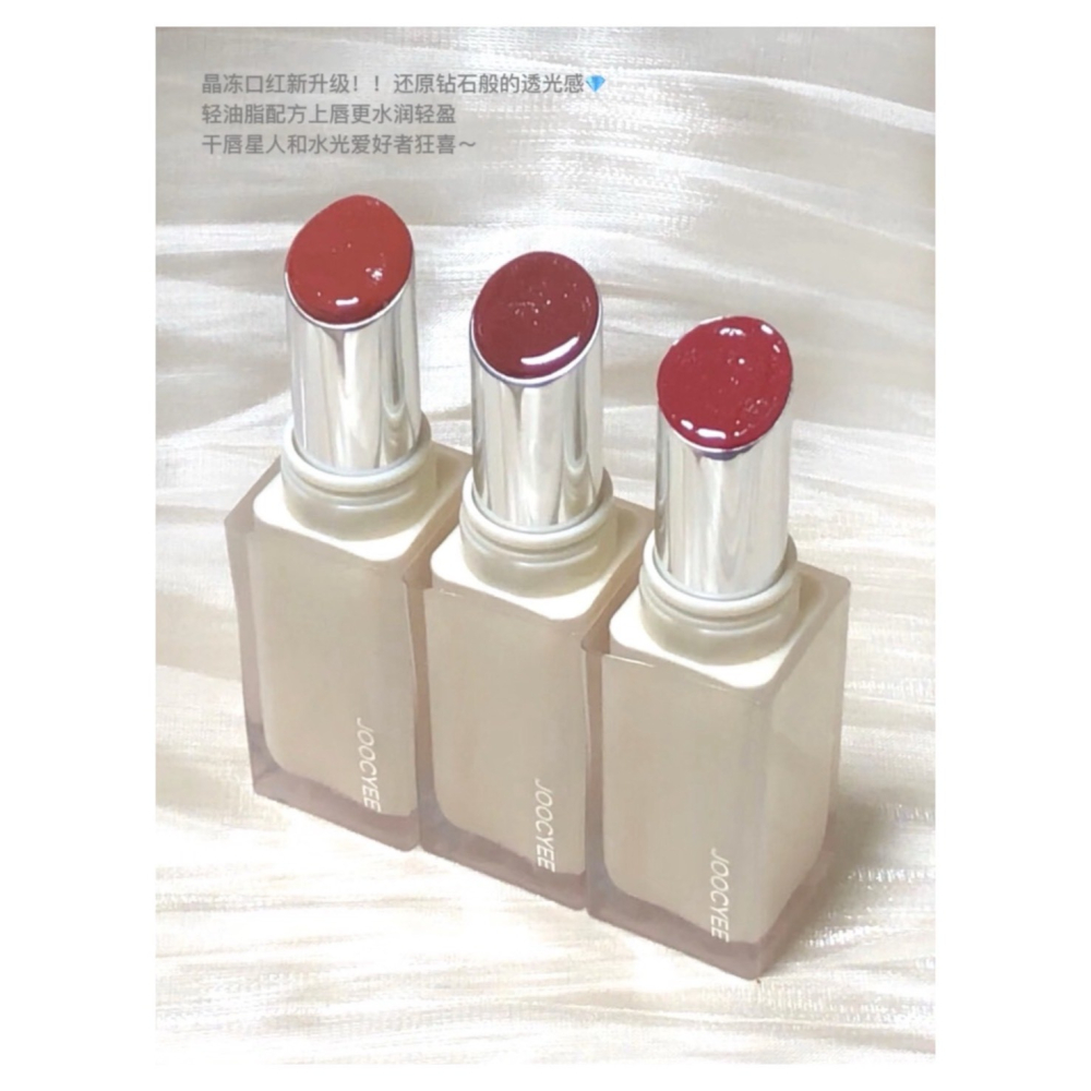 戴栗ლ 酵色ᴊᴏᴏᴄʏᴇᴇ透光晶凍口紅 唇蜜 唇釉💎🤍淡顏白月光🩶-細節圖2