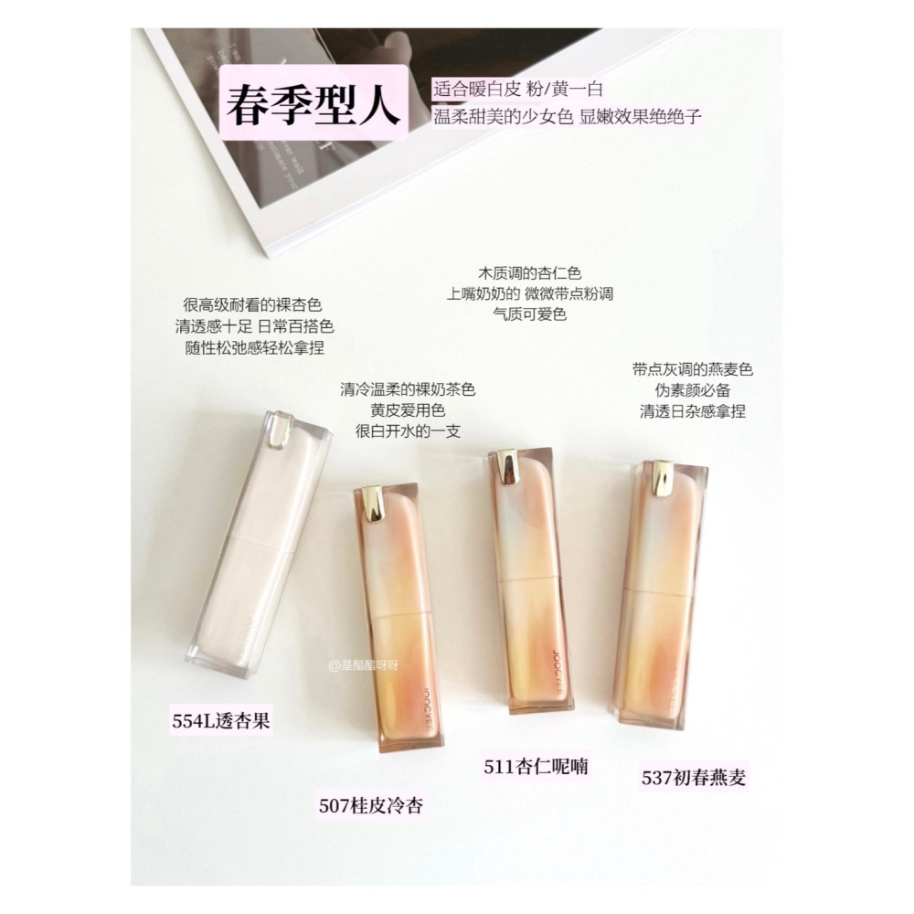 戴栗ლ 酵色ᴊᴏᴏᴄʏᴇᴇ透光晶凍口紅 唇蜜 唇釉💎🤍淡顏白月光🩶-細節圖11