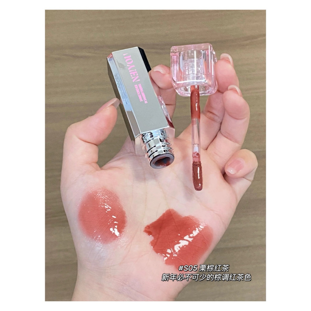 戴栗ლ 那柚ɴᴇɪʏᴏᴜ水唇蜜🍧鏡面水光唇蜜唇部精華🍧粉晶冰透唇凍-細節圖6