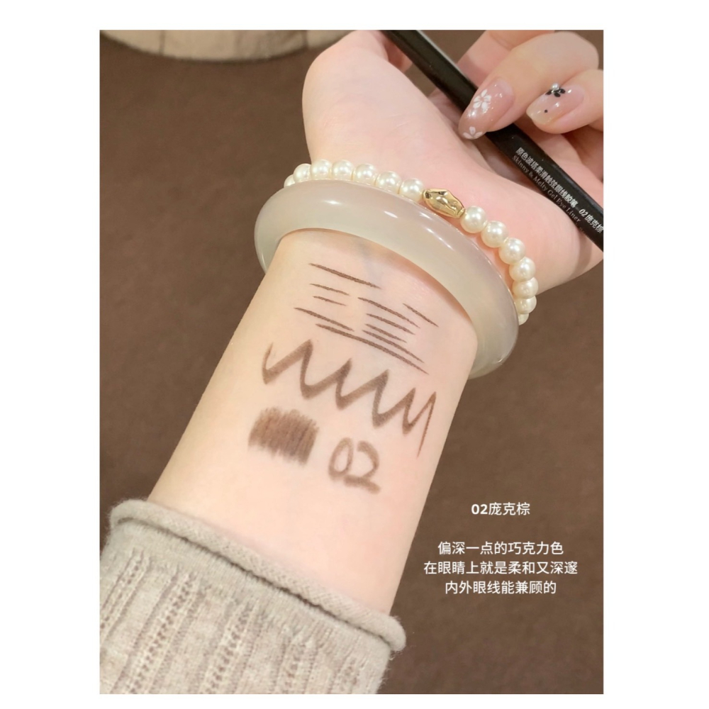 戴栗ლ 原色波塔ɪɴꜱʙᴀʜᴀ眼線膠筆🩶🤎🖤新手友好超級絲滑🥰-細節圖4