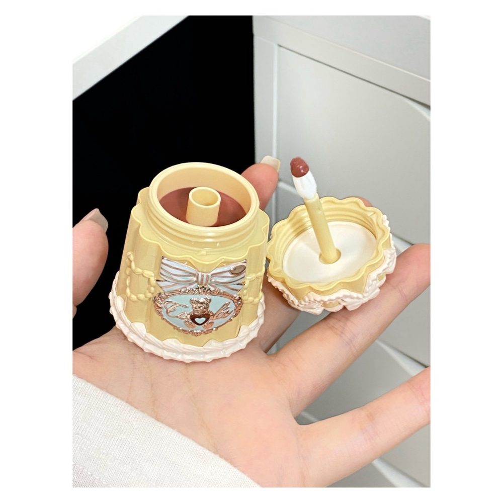 戴栗ლ 花知曉 ꜰʟᴏᴡᴇʀ ᴋɴᴏᴡꜱ甜心小熊 可麗露成膜唇凍 唇釉 口紅🧸不沾杯 不染色-細節圖3