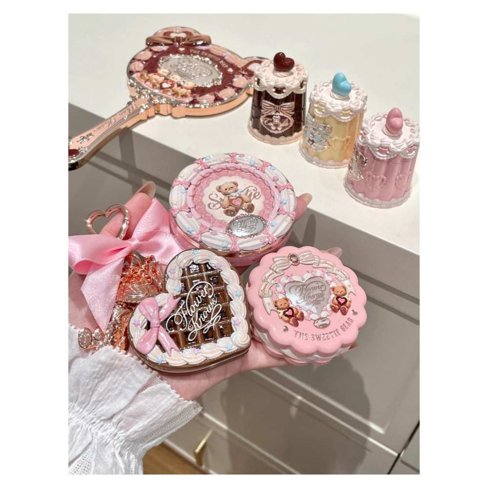 戴栗ლ 花知曉 ꜰʟᴏᴡᴇʀ ᴋɴᴏᴡꜱ甜心小熊 絲緞腮紅 奶油夾心餅乾 媽生好氣色🧸啞光 膨脹 收縮 裸色杏色系-細節圖2