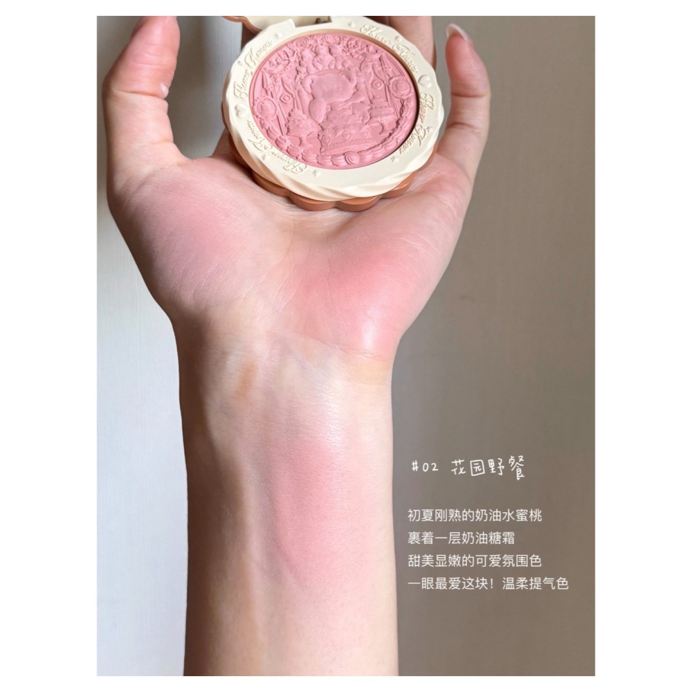 戴栗ლ 花知曉 ꜰʟᴏᴡᴇʀ ᴋɴᴏᴡꜱ甜心小熊 絲緞腮紅 奶油夾心餅乾 媽生好氣色🧸啞光 膨脹 收縮 裸色杏色系-細節圖8