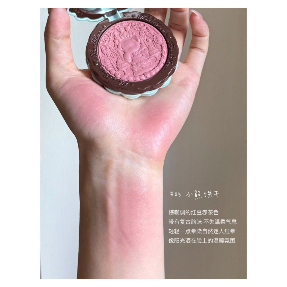 戴栗ლ 花知曉 ꜰʟᴏᴡᴇʀ ᴋɴᴏᴡꜱ甜心小熊 絲緞腮紅 奶油夾心餅乾 媽生好氣色🧸啞光 膨脹 收縮 裸色杏色系-細節圖11