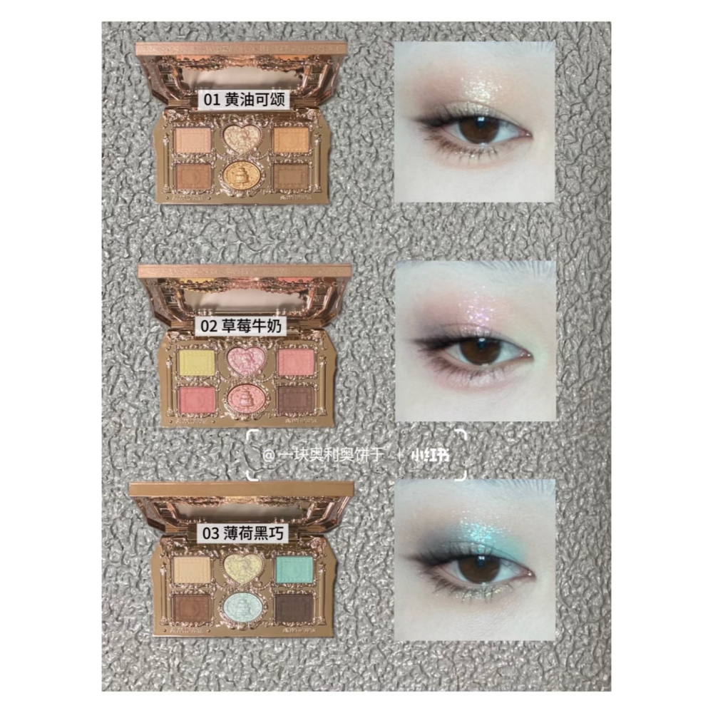 戴栗ლ 花知曉 ꜰʟᴏᴡᴇʀ ᴋɴᴏᴡꜱ甜心小熊🧸六色眼影盤 染眉膏 雙頭眉筆🧸日常 淡妝-細節圖3