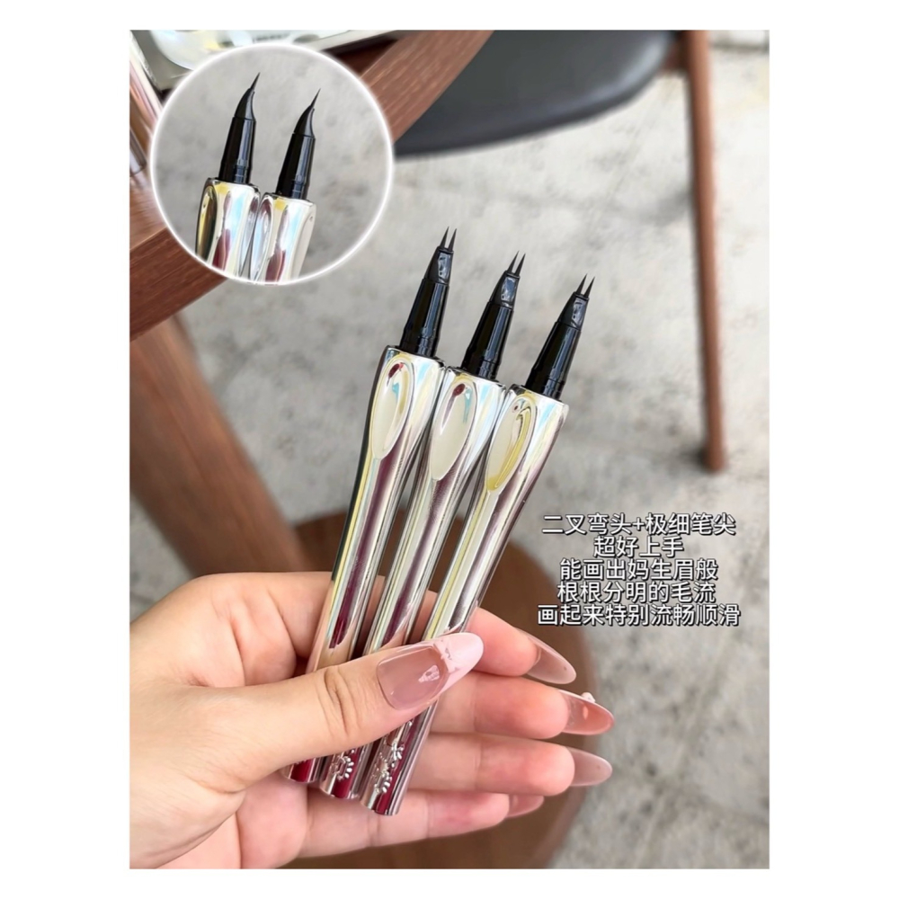 戴栗ლ 三資堂二叉眉筆 防水 防汗🔥手殘黨有手就會-細節圖3
