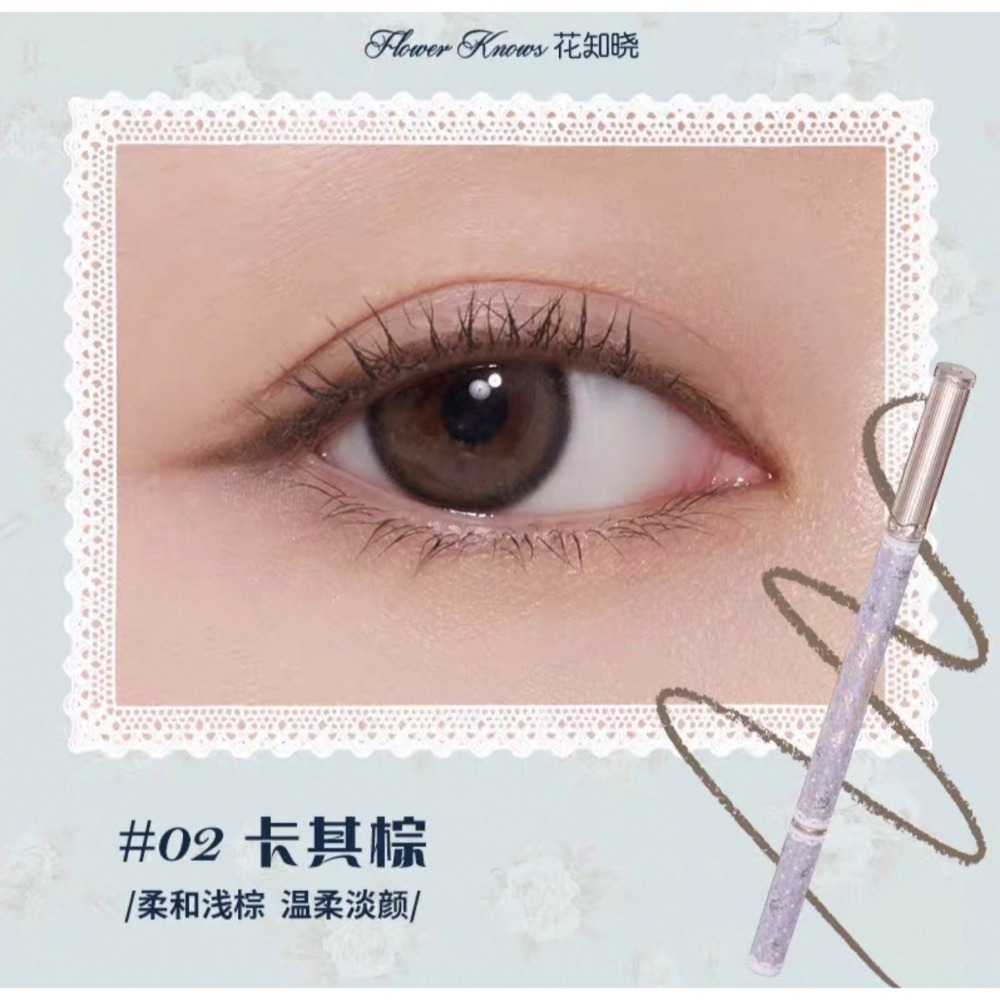 戴栗ლ 花知曉 ꜰʟᴏᴡᴇʀ ᴋɴᴏᴡꜱ邦尼花園系列🐰 雲朵唇霜  凍乾腮紅 六色眼影 眼線膠筆-規格圖10