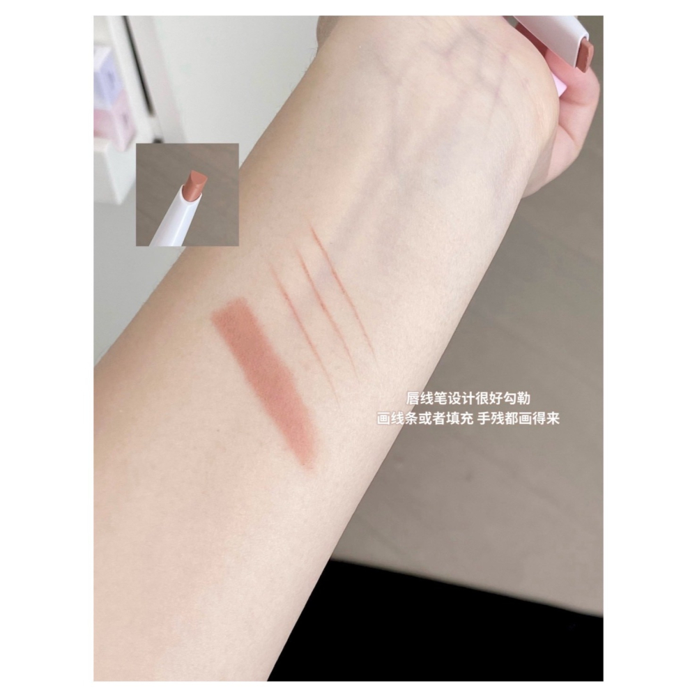 戴栗ლ 花洛莉亞ꜰʟᴏʀᴛᴛᴇ雙頭唇線唇蜜筆🐚唇線唇蜜二合一？水光嘟嘟唇拿捏易如反掌！-細節圖3