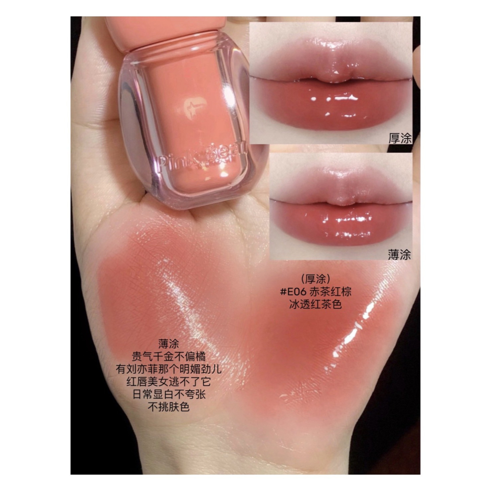 戴栗ლ 皮可熊ᴘɪɴᴋʙᴇᴀʀ小燈泡2.0✨精華+唇膜+唇蜜+口紅雨衣四效合一-細節圖9