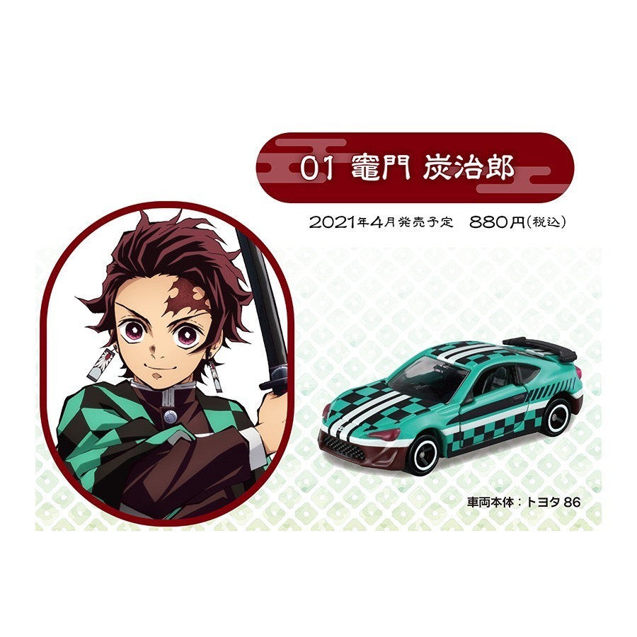 吾人智販 日本正版授權 現貨 日空版 TOMICA 鬼滅之刃 第一彈 第二彈 第三彈  第四彈 共19台-規格圖6