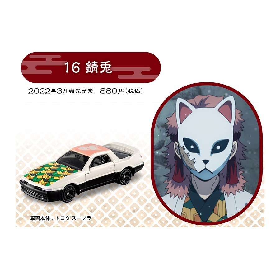 吾人智販 日本正版授權 現貨 日空版 TOMICA 鬼滅之刃 第一彈 第二彈 第三彈  第四彈 共19台-規格圖6