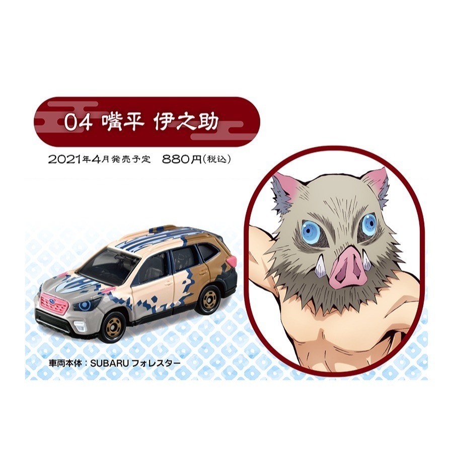 吾人智販 日本正版授權 現貨 日空版 TOMICA 鬼滅之刃 第一彈 第二彈 第三彈  第四彈 共19台-規格圖6
