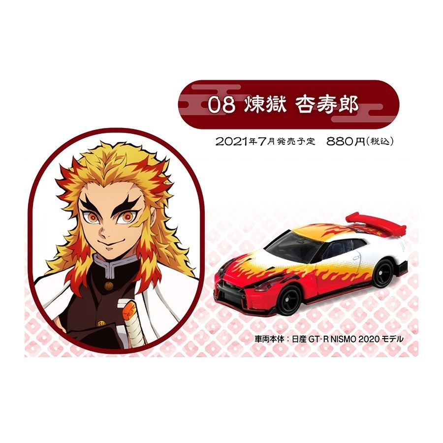 吾人智販 日本正版授權 現貨 日空版 TOMICA 鬼滅之刃 第一彈 第二彈 第三彈  第四彈 共19台-規格圖6