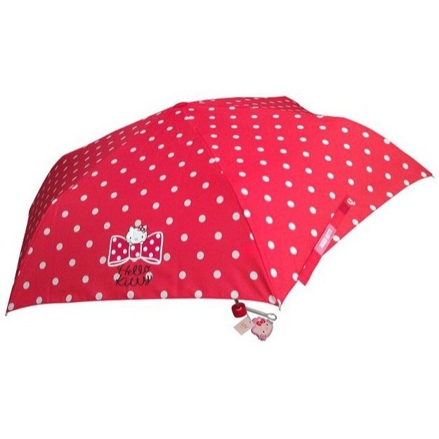 吾人智販 現貨不必等 Hello Kitty 聚酯纖維 超輕自動開合傘 超輕三折傘 晴雨傘 抗UV 雨傘 精品 閃收傘-細節圖5