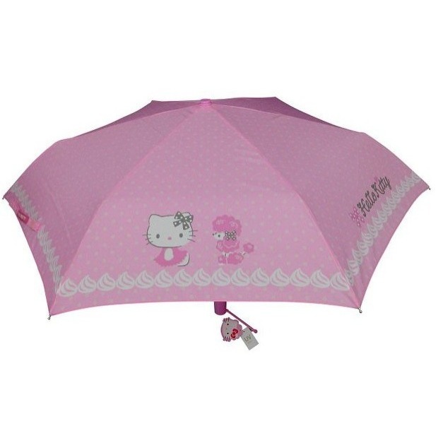 吾人智販 現貨不必等 Hello Kitty 聚酯纖維 超輕自動開合傘 超輕三折傘 晴雨傘 抗UV 雨傘 精品 閃收傘-規格圖6