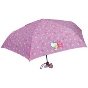 吾人智販 現貨不必等 Hello Kitty 聚酯纖維 超輕自動開合傘 超輕三折傘 晴雨傘 抗UV 雨傘 精品 閃收傘-規格圖6