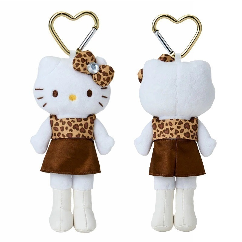 吾人智販 日本購入 SANRIO正版 HELLO KITTY 長腿 吊飾 KT55 平成高校 黑皮 日曬 50周年 貴婦-規格圖6