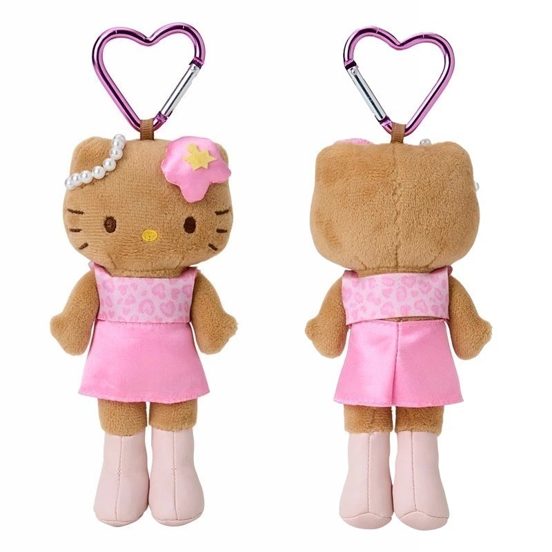 吾人智販 日本購入 SANRIO正版 HELLO KITTY 長腿 吊飾 KT55 平成高校 黑皮 日曬 50周年 貴婦-規格圖6