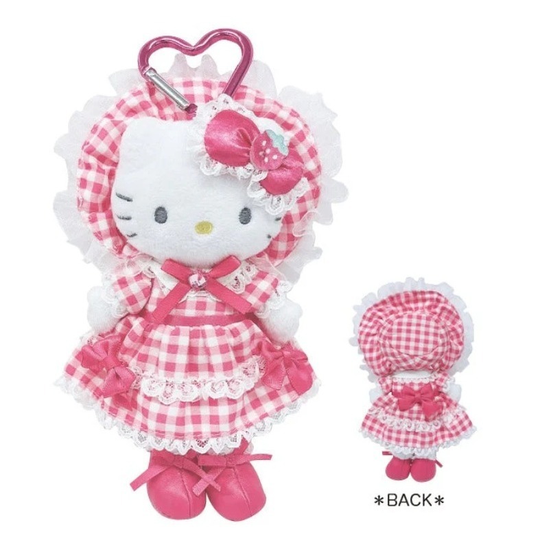 吾人智販 日本購入 SANRIO正版 HELLO KITTY 長腿 吊飾 KT55 平成高校 黑皮 日曬 50周年 貴婦-規格圖6