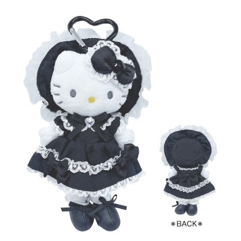 吾人智販 日本購入 SANRIO正版 HELLO KITTY 長腿 吊飾 KT55 平成高校 黑皮 日曬 50周年 貴婦-規格圖6