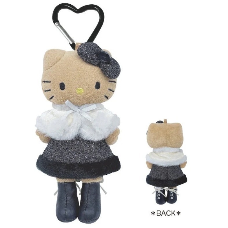 吾人智販 日本購入 SANRIO正版 HELLO KITTY 長腿 吊飾 KT55 平成高校 黑皮 日曬 50周年 貴婦-規格圖6