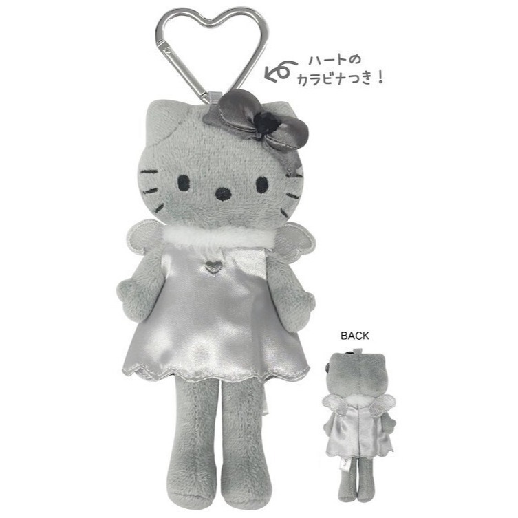 吾人智販 日本購入 SANRIO正版 HELLO KITTY 長腿 吊飾 KT55 平成高校 黑皮 日曬 50周年 貴婦-規格圖6