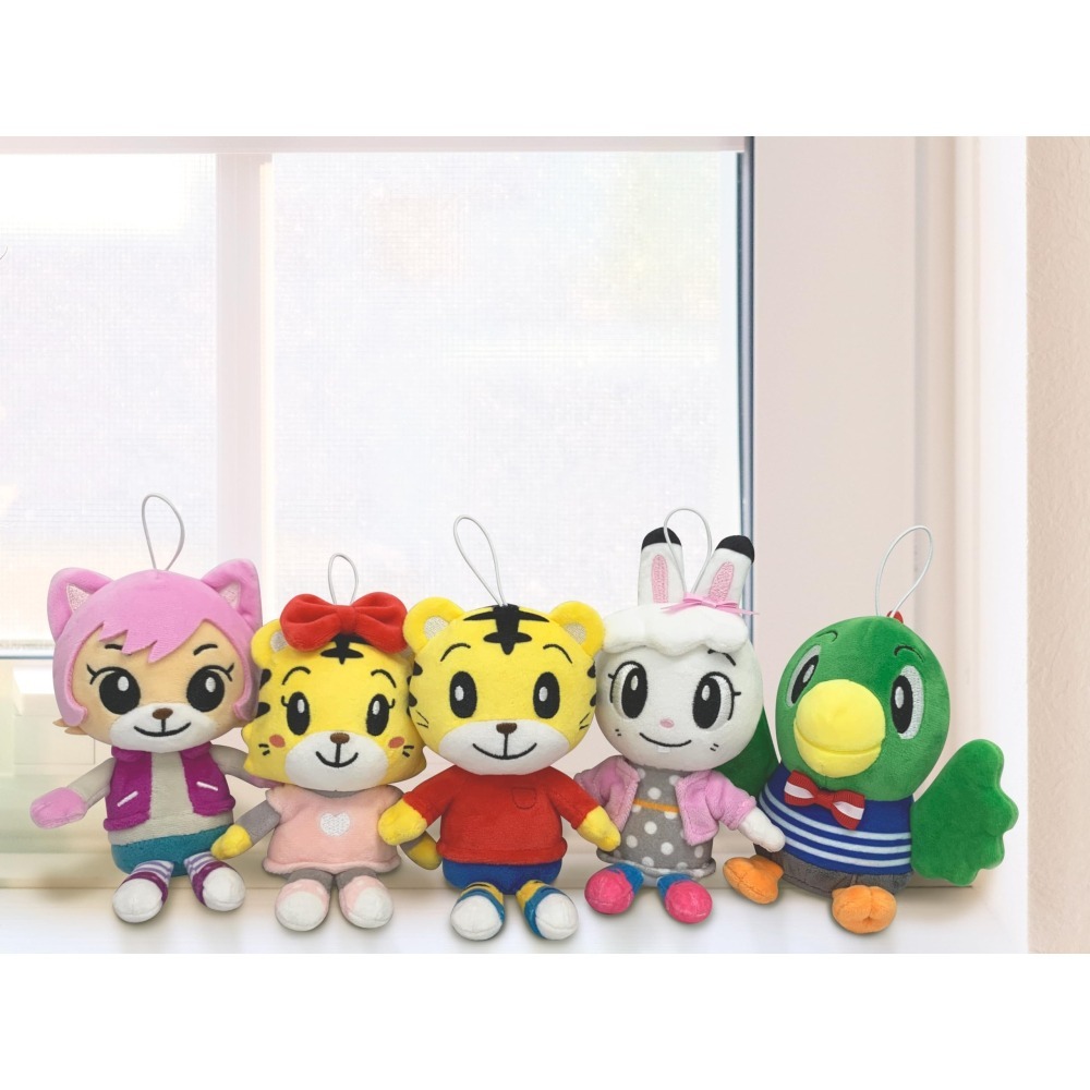 吾人智販 日本正版 Happinet 巧虎 小花 桃樂比 琪琪 妙妙 可愛巧虎島 吊飾 玩偶-細節圖2