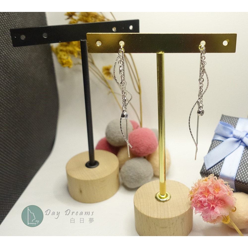 Ϙϙ JYL-玩美耳環 ◆『002』耳針耳墜式耳環 ◆ 浪漫波浪長流蘇 ϙϘ-細節圖3