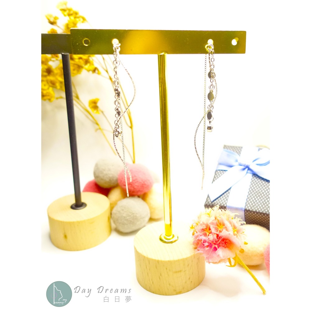 Ϙϙ JYL-玩美耳環 ◆『002』耳針耳墜式耳環 ◆ 浪漫波浪長流蘇 ϙϘ-細節圖5