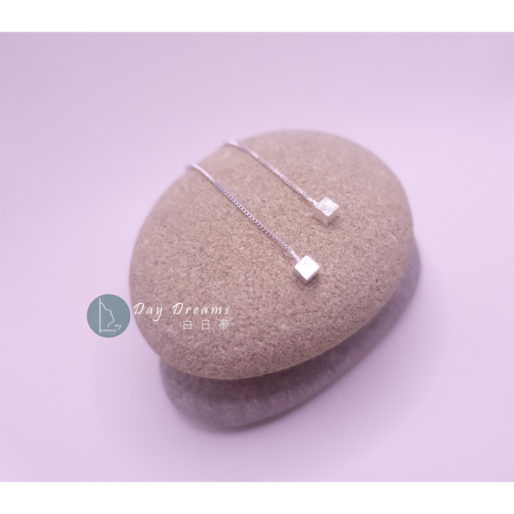 『007』耳針耳墜式 ◆ 小方塊長流蘇-細節圖5