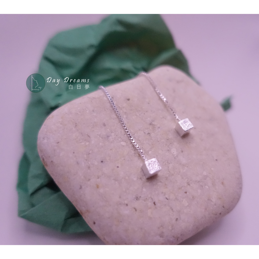 『007』耳針耳墜式 ◆ 小方塊長流蘇-細節圖6