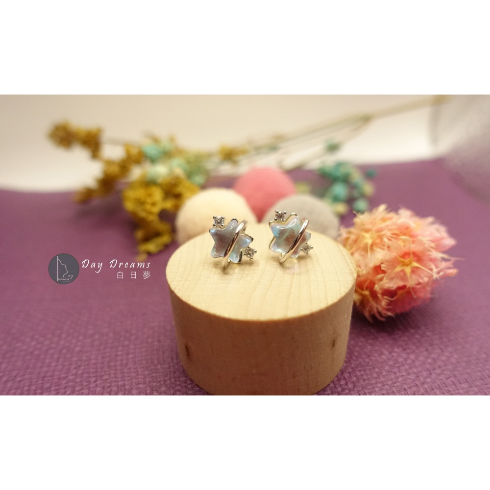 Ϙϙ YL-玩美耳環◆『005』耳針耳上式耳環 ◆ 冰晶雙星與守護者 ϙϘ-細節圖6