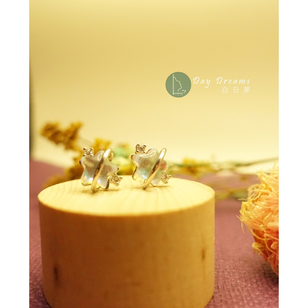 Ϙϙ YL-玩美耳環◆『005』耳針耳上式耳環 ◆ 冰晶雙星與守護者 ϙϘ-細節圖7