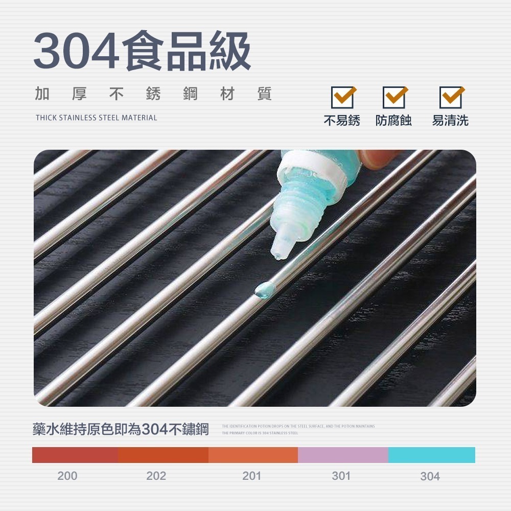 【FL生活+】日式304不銹鋼水槽瀝水架 不銹鋼碗盤瀝水架 不鏽鋼瀝水架 伸縮瀝水 伸縮瀝水架 廚房水槽瀝水架 隔熱架-細節圖4