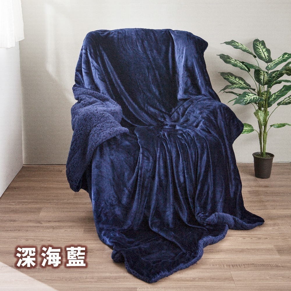【7-ELEVEN 門市團購】雙面複合特重羊羔絨x法蘭絨保暖被毯 冷氣毯 單人被 雙人加大棉被 毯子 涼毯 珊瑚絨-規格圖9