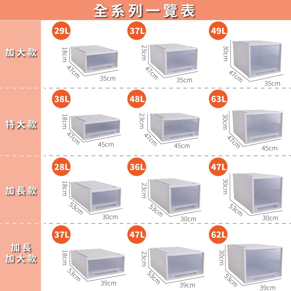 【FL生活+】大容量抽屜式可疊加耐重收納箱-基本款-25公升 抽屜收納櫃 抽屜櫃 整理箱 免安裝 衣物收納櫃-細節圖11