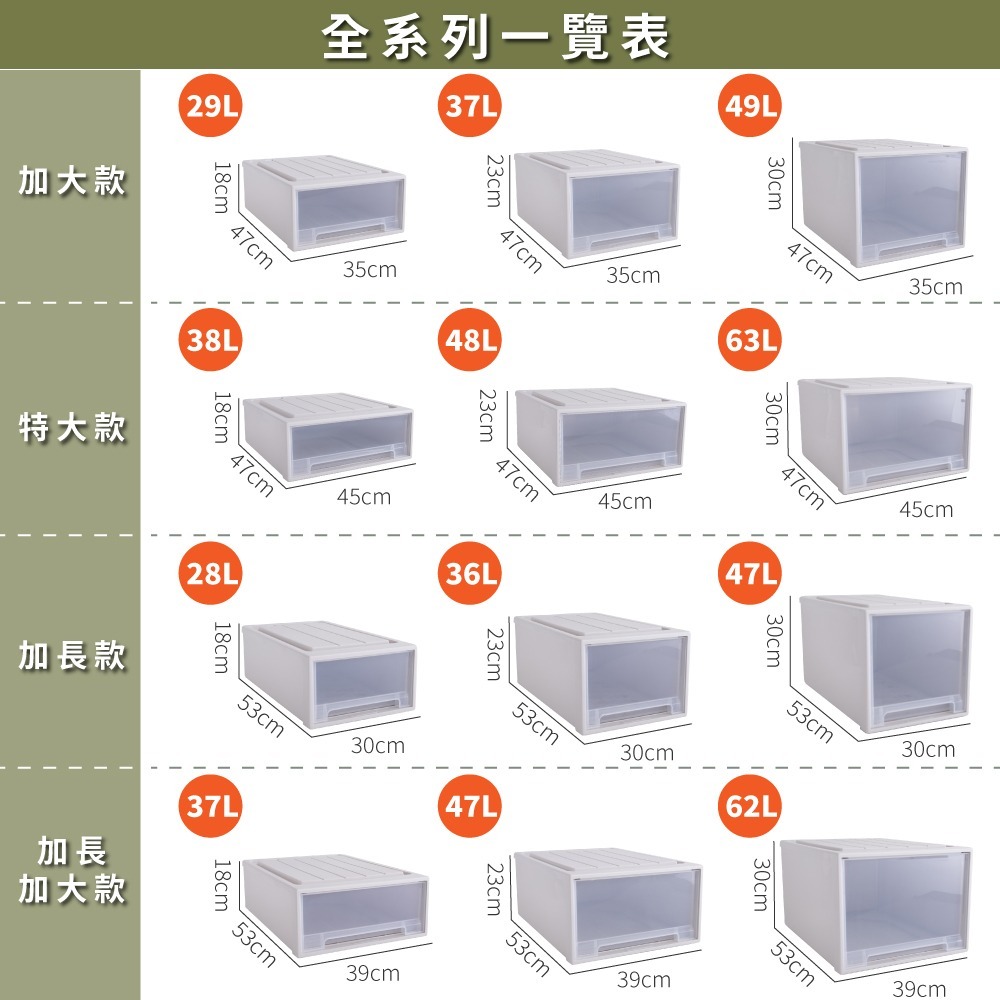 【FL生活+】大容量抽屜式可疊加耐重收納箱-特寬款-33公升 抽屜收納櫃 抽屜櫃 整理箱 免安裝 衣物收納櫃-細節圖2