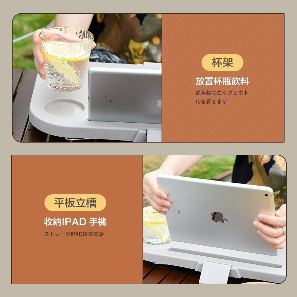 【FL生活+】多功能秒開折疊戶外野餐籃(YG-150)露營收納籃 手提籃 摺疊收納籃 摺疊籃 收納籃 桌子 野餐 野餐桌-細節圖10