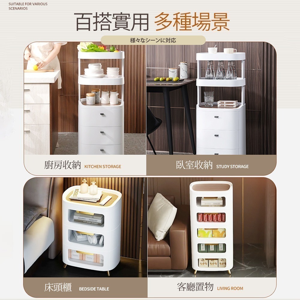 【FL生活+】42面寬高耐重 抽屜收納櫃 塑膠櫃 床邊櫃 床頭櫃 四層櫃 三層櫃 五層櫃 抽屜櫃 收納櫃 收納櫃附輪-細節圖3