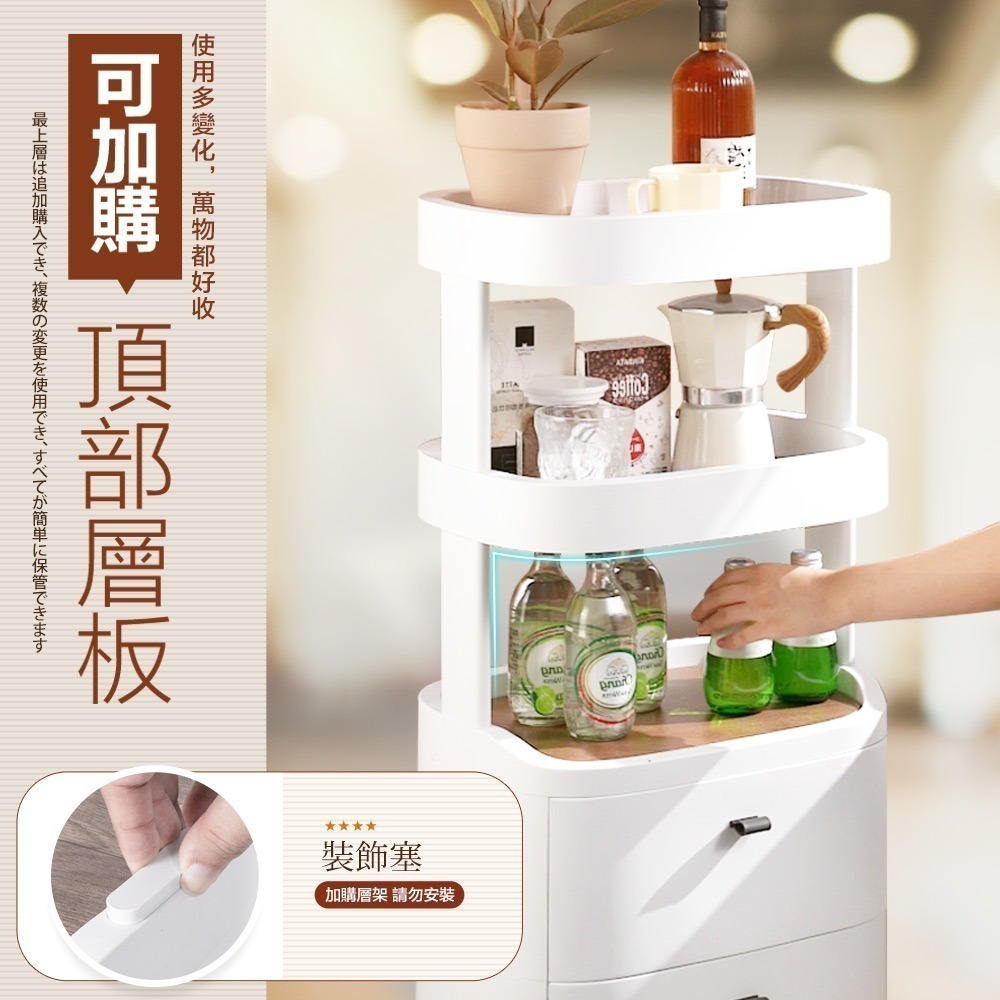 【FL生活+】42面寬高耐重 抽屜收納櫃 塑膠櫃 床邊櫃 床頭櫃 四層櫃 三層櫃 五層櫃 抽屜櫃 收納櫃 收納櫃附輪-細節圖8