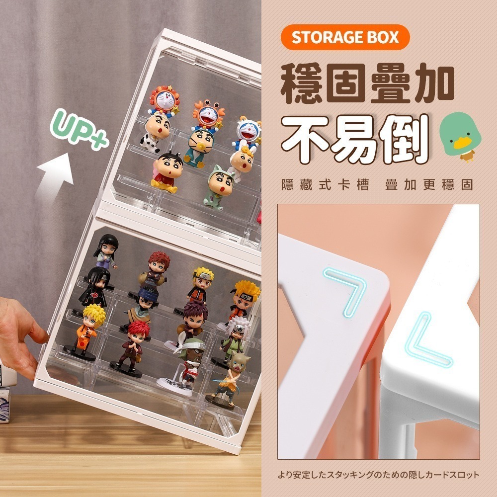 【7-ELEVEN 門市團購】大型款-階梯式鋼化玻璃透明展示收納盒(模型/公仔/展示盒/收藏盒/置物盒/A-097)-細節圖4