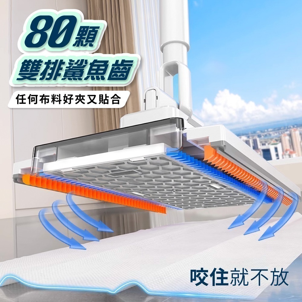 【限時購】FL生活+ 超好夾1秒換布洗臉巾環保拖把 送8抽8包濕紙巾-細節圖5
