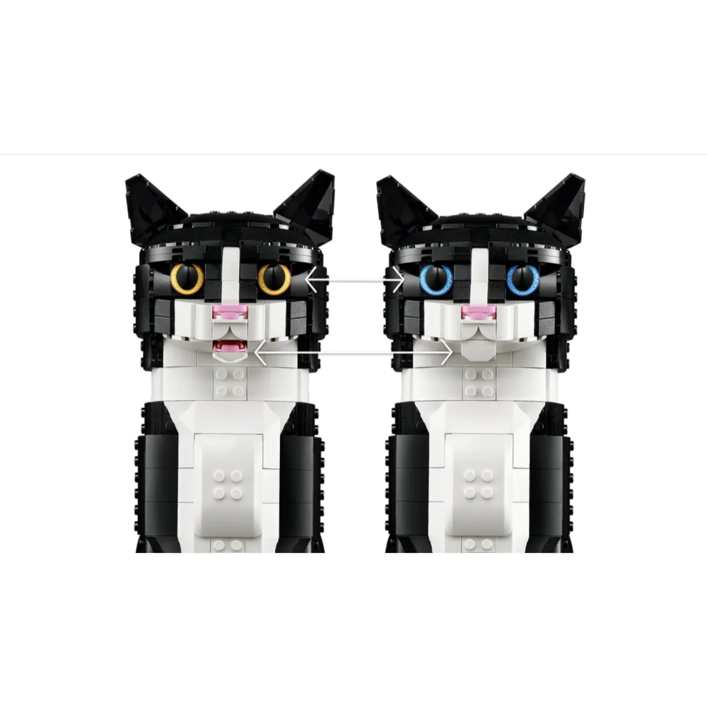 LEGO樂高 21349 賓士貓 Tuxedo Cat【樂高玩家】Ideas系列-細節圖5