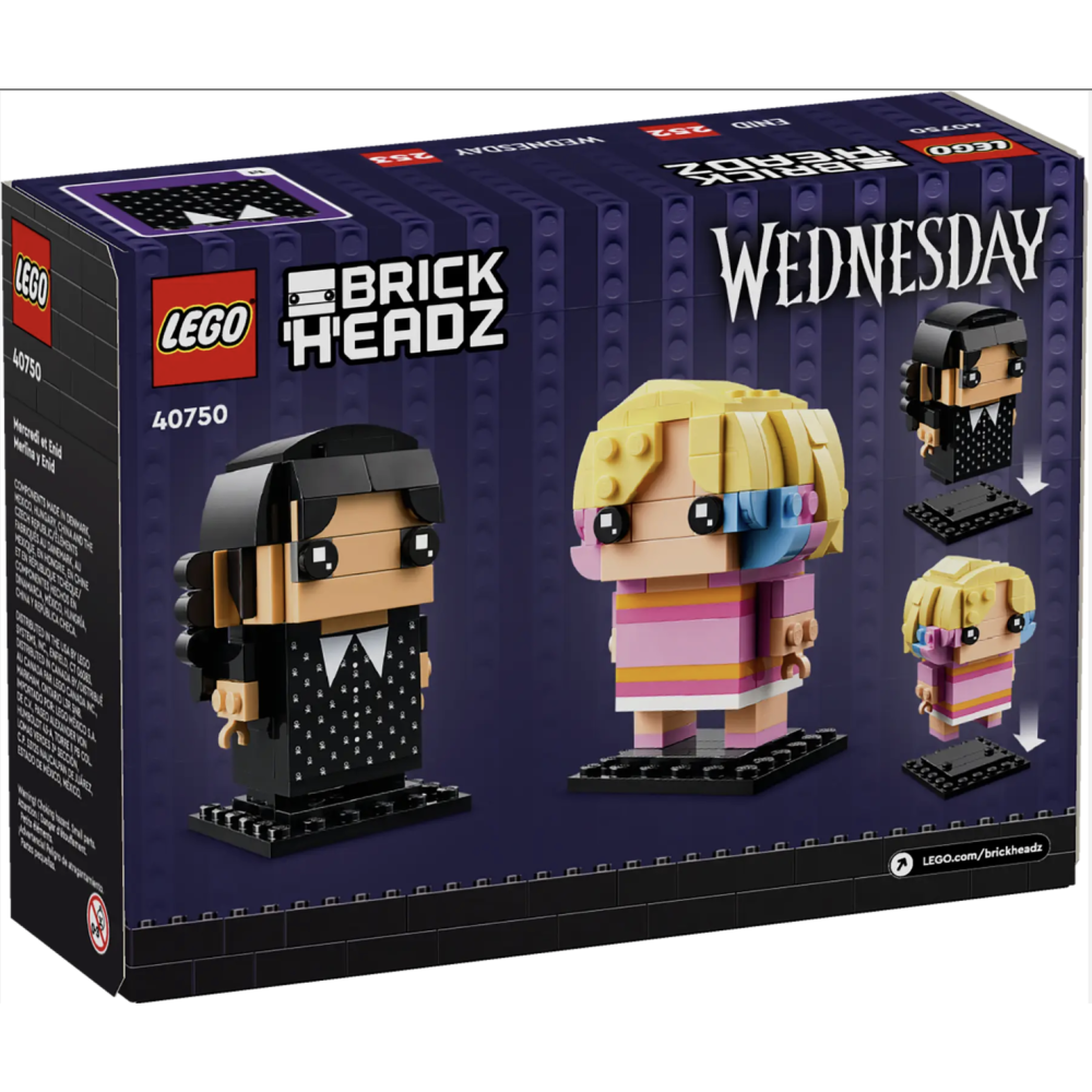 LEGO 樂高40750 星期三&依妮 Wednesday & Enid【樂高玩家】BrickHeadz系列-細節圖3