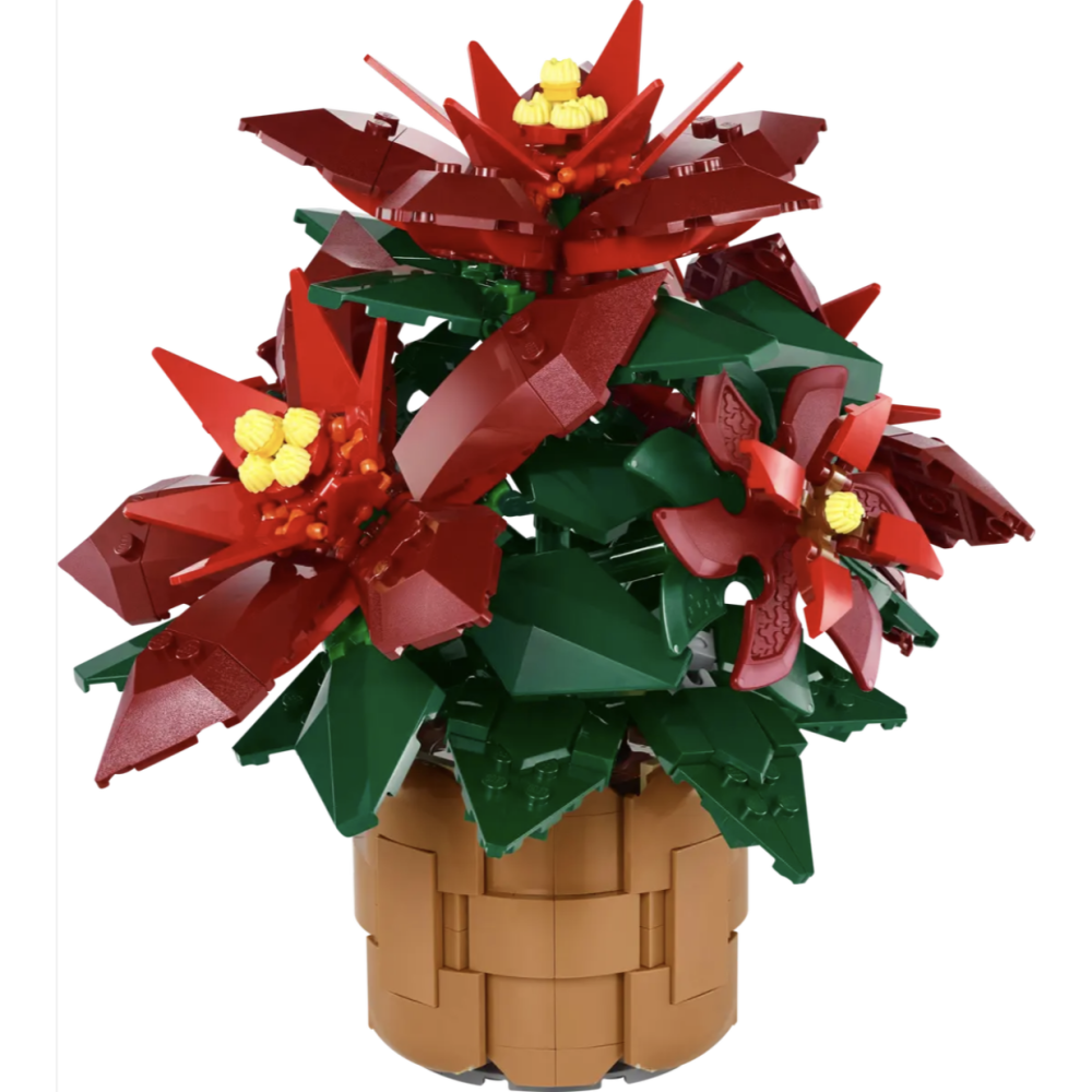 LEGO 樂高10370 聖誕紅 Poinsettia【樂高玩家】icons系列-細節圖2