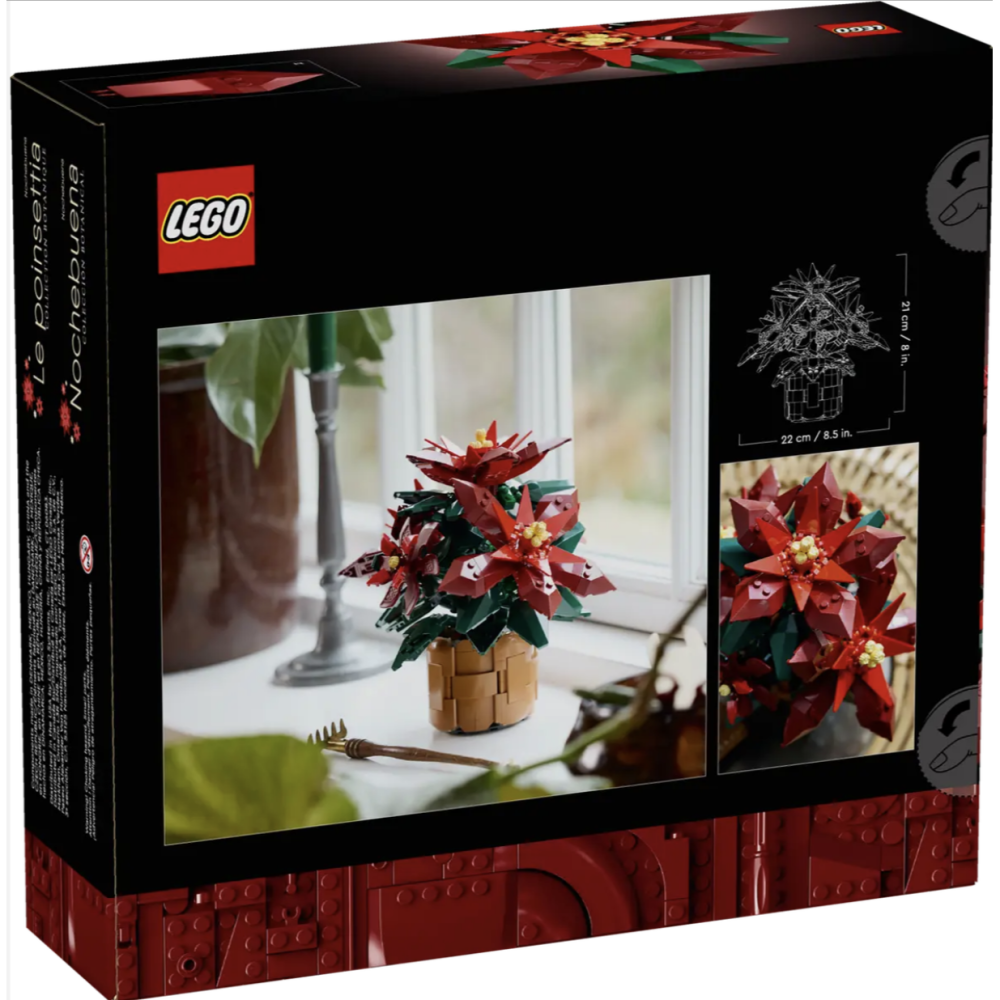 LEGO 樂高10370 聖誕紅 Poinsettia【樂高玩家】icons系列-細節圖8