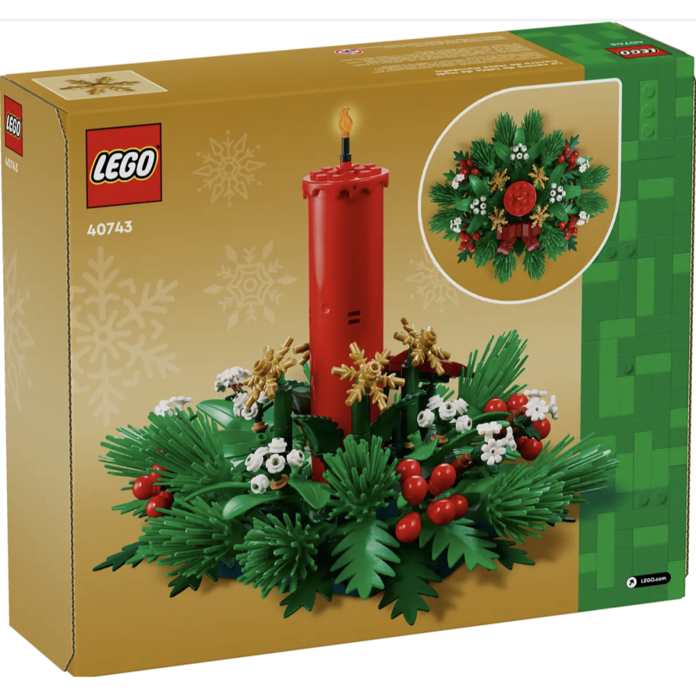 LEGO 樂高40743 耶誕桌飾 Christmas Table Decoration【樂高玩家】Iconic系列-細節圖3