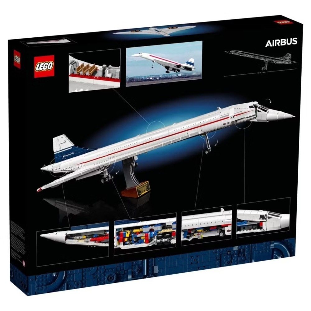 LEGO 10318 協和號客機 Concorde AirBus 樂高【樂高玩家】ICONS系列 樂高盒組-細節圖2