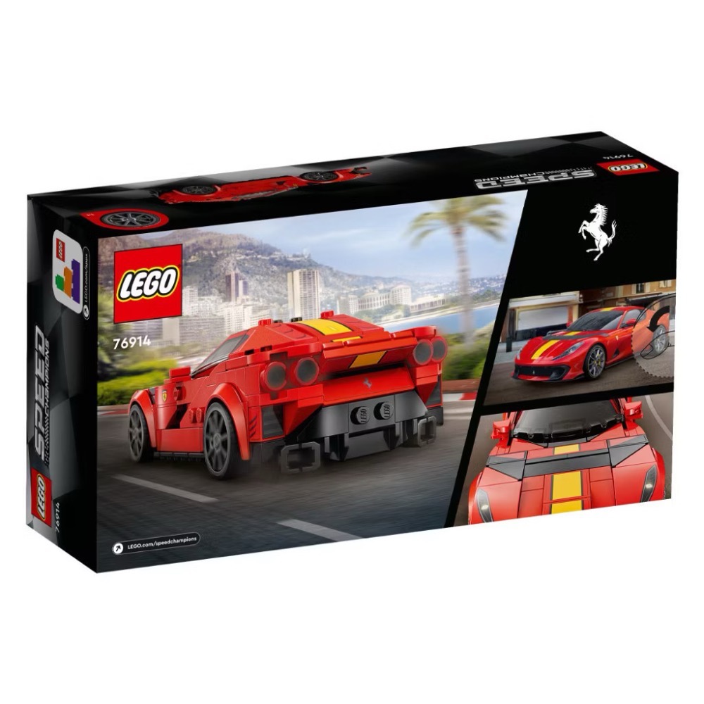 LEGO 76914 法拉利 812 Competizione【樂高玩家】極速賽車系列 樂高盒組-細節圖3