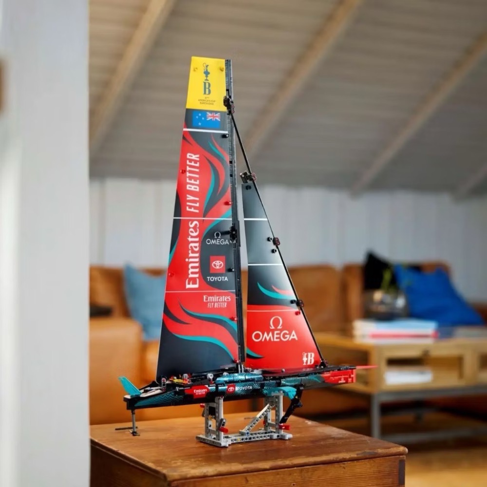 LEGO樂高® 42174 阿聯酋航空紐西蘭隊 AC75 單體水翼帆船OMEGA【樂高玩家】Technic系列-細節圖7